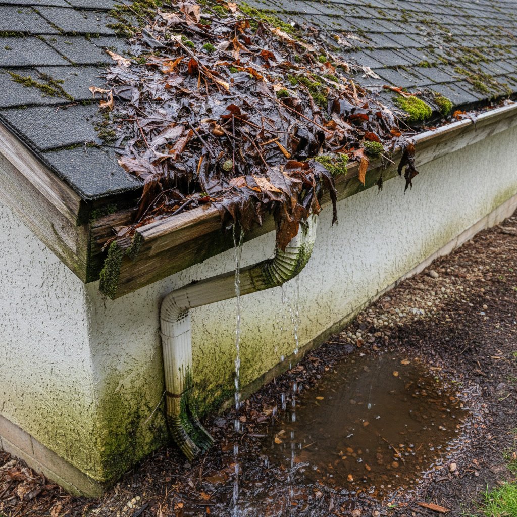 clean functional gutters protecting roof from water damage